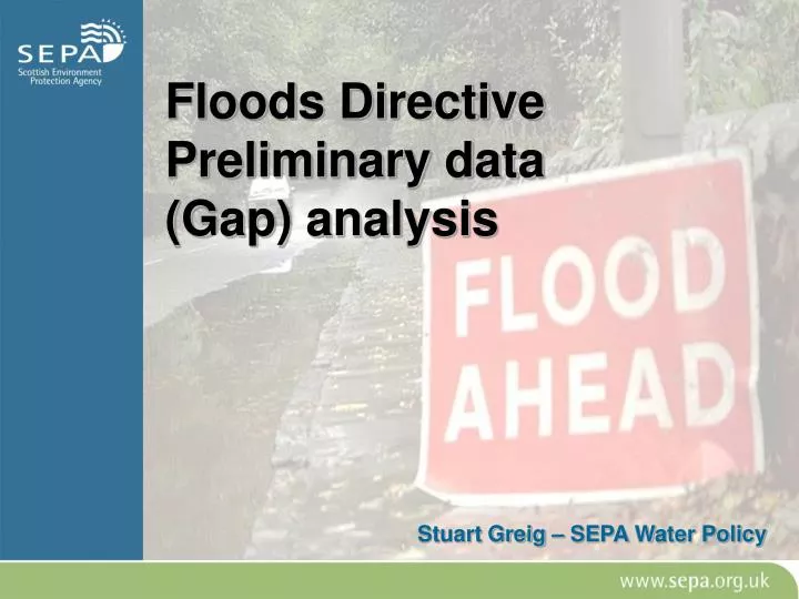 floods directive preliminary data gap analysis