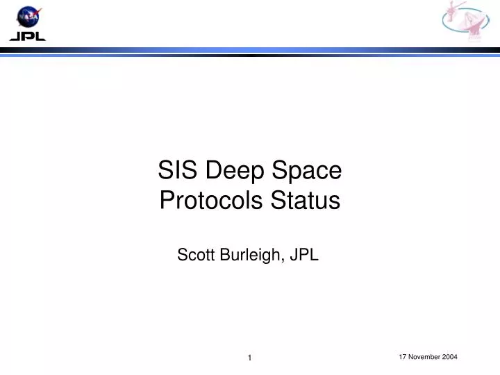 sis deep space protocols status