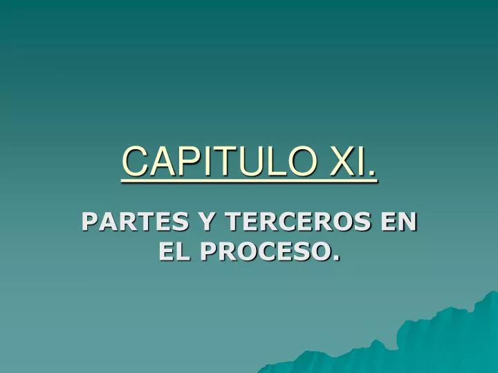 capitulo xi