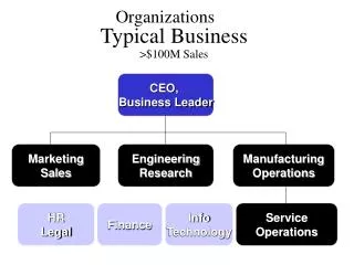 Typical Business &gt;$100M Sales