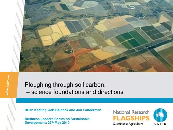 ploughing through soil carbon science foundations and directions