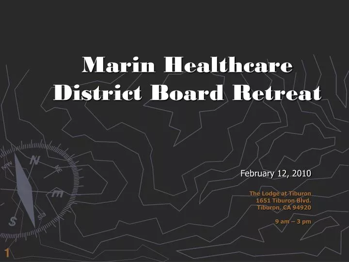 marin healthcare district board retreat