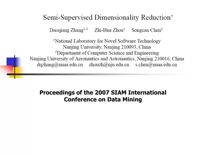 proceedings of the 2007 siam international conference on data mining