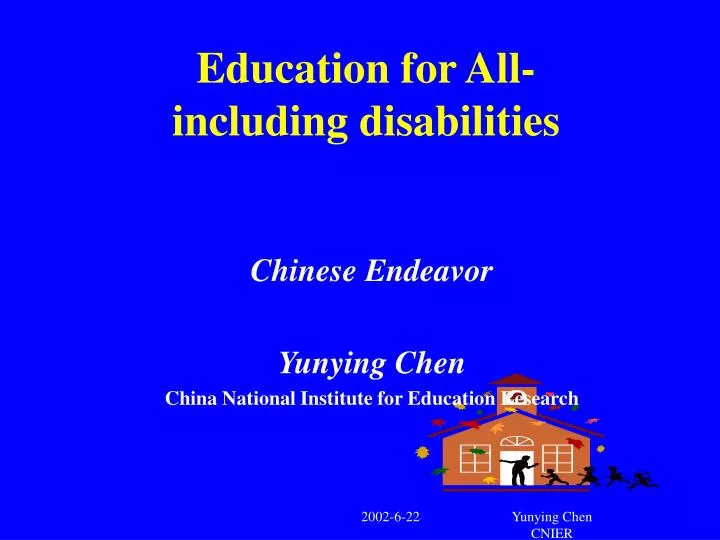 education for all including disabilities