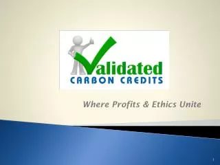 Validated Carbon Credits