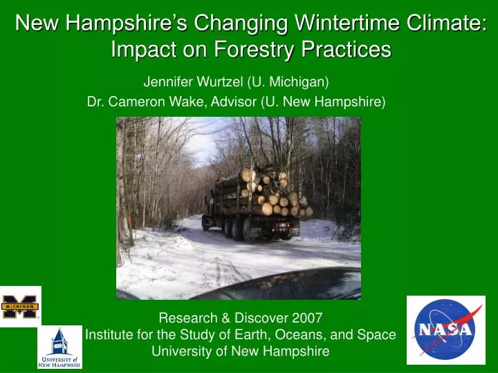 new hampshire s changing wintertime climate impact on forestry practices