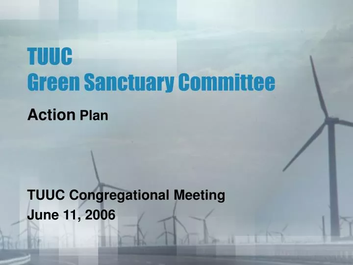 tuuc green sanctuary committee