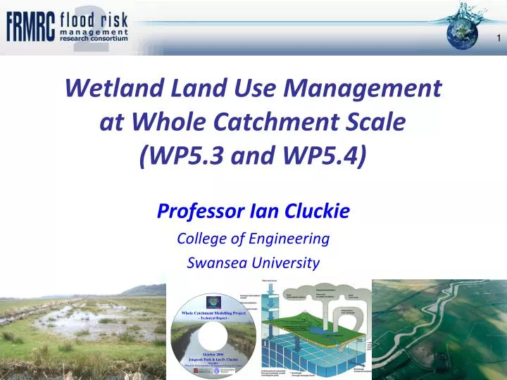 wetland land use management at whole catchment scale wp5 3 and wp5 4