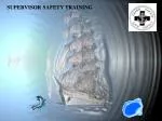 SUPERVISOR SAFETY TRAINING - slide 1