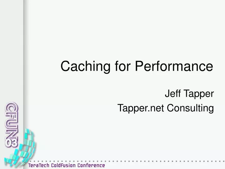 caching for performance