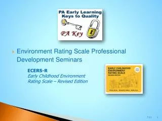 Environment Rating Scale Professional Development Seminars