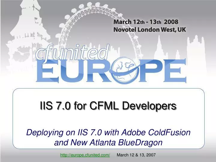 iis 7 0 for cfml developers