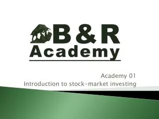 Academy 01 Introduction to stock-market investing