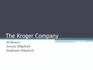 the kroger company