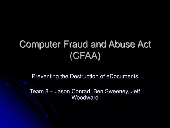 computer fraud and abuse act cfaa