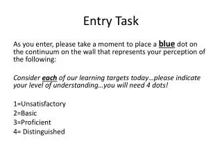 Entry Task