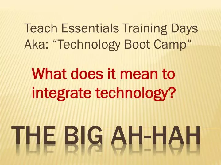 what does it mean to integrate technology