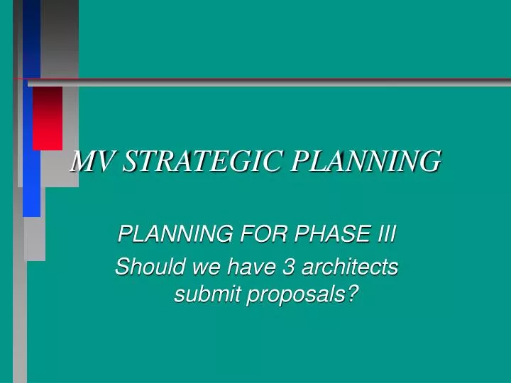 mv strategic planning