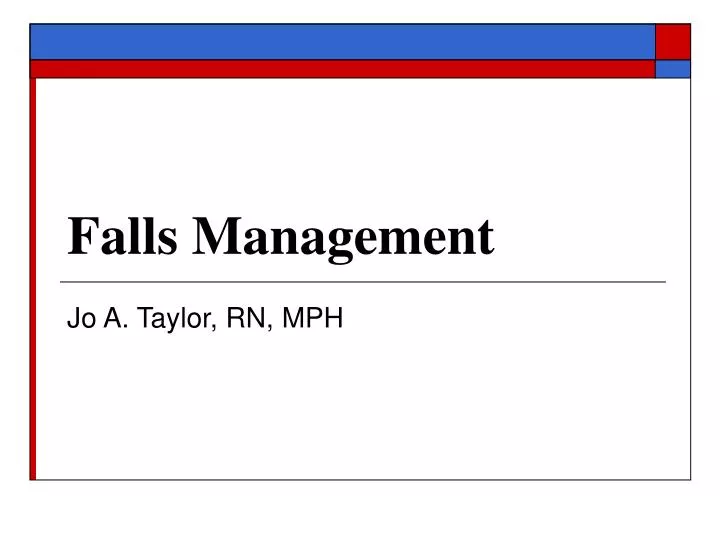 falls management