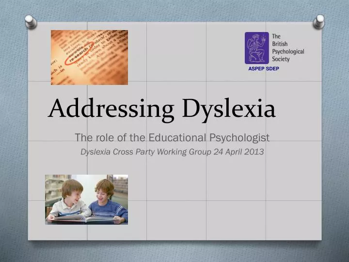 addressing dyslexia
