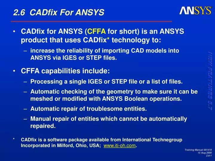 2 6 cadfix for ansys