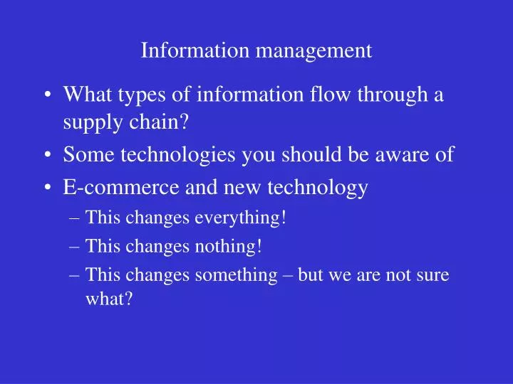 information management