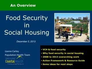 Food Security in Social Housing