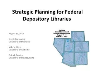 Strategic Planning for Federal Depository Libraries
