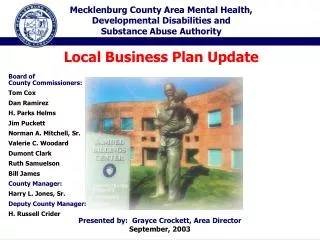 Mecklenburg County Area Mental Health, Developmental Disabilities and Substance Abuse Authority