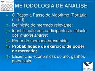 metodologia de an lise