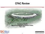CFAC Review - slide 1