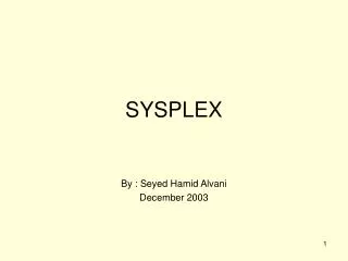 SYSPLEX