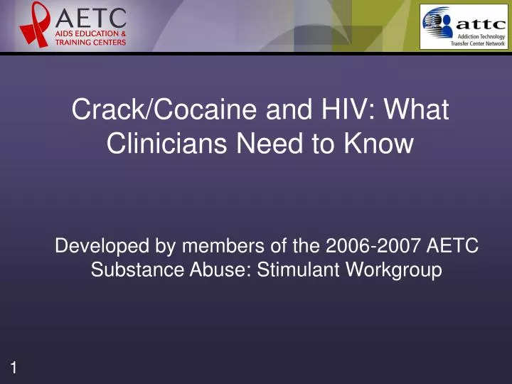 crack cocaine and hiv what clinicians need to know