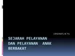 Sejarah Pelayanan dan Pelayanan Anak Berbakat - slide 1