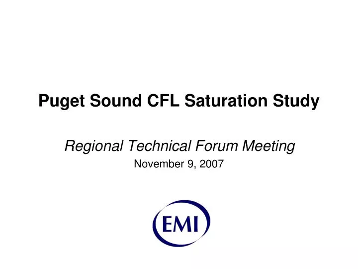 regional technical forum meeting november 9 2007