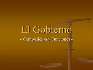 el gobierno