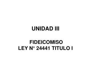 unidad iii