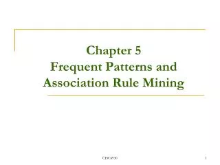 chapter 5 frequent patterns and association rule mining