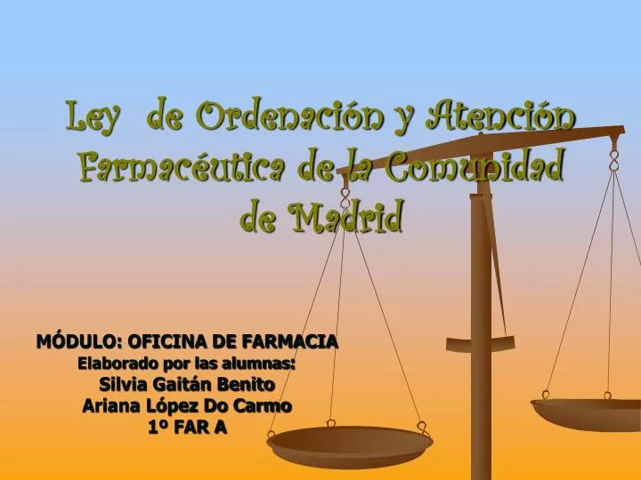 ley de ordenaci n y atenci n farmac utica de la comunidad de madrid