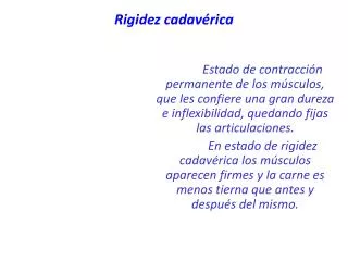 rigidez cadav rica