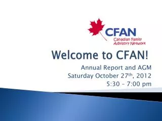 Welcome to CFAN!