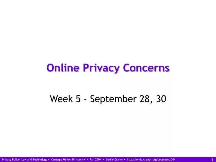online privacy concerns