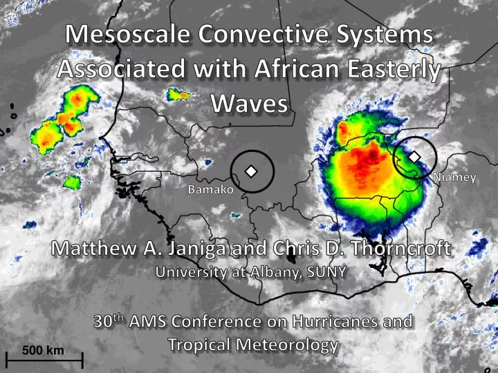 mesoscale convective systems associated with african easterly waves