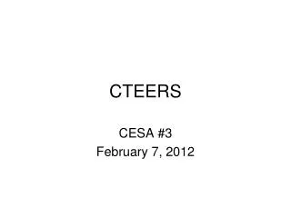 CTEERS