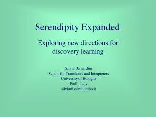 Serendipity Expanded