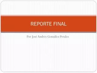 reporte final