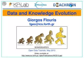 Data and Knowledge Evolution