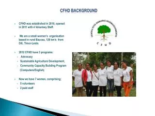 CFHD Background