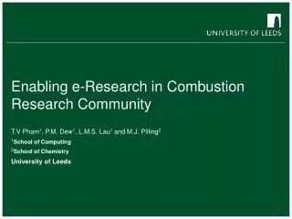 Enabling e-Research in Combustion Research Community