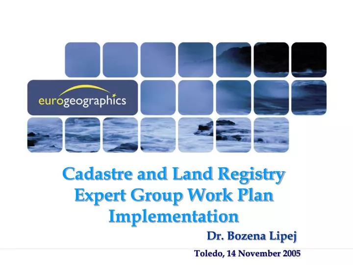 cadastre and land registry expert group work plan implementation